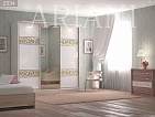Трехдверный шкаф-купе с зеркалом Ди Сопра
